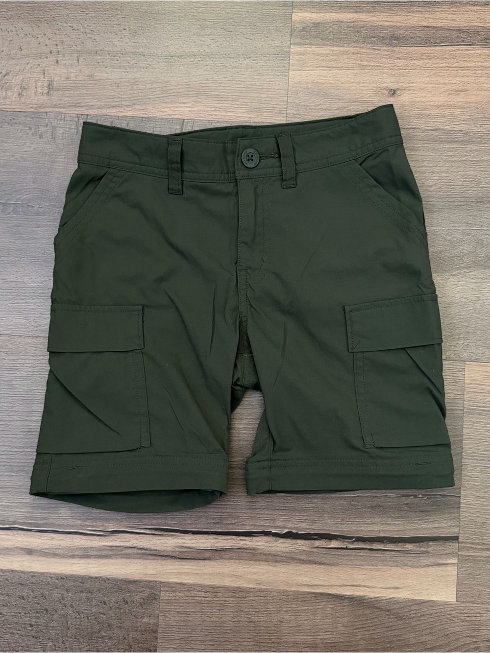 REI Boy's Olive Green Nylon Cargo Shorts Size Small (8)